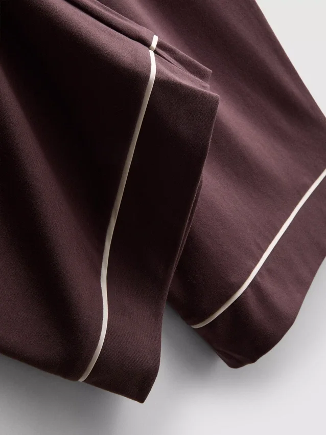 Piped jersey boyfriend pajamas