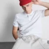 Pique short sleeve polo shirt