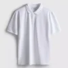 Pique short sleeve polo shirt