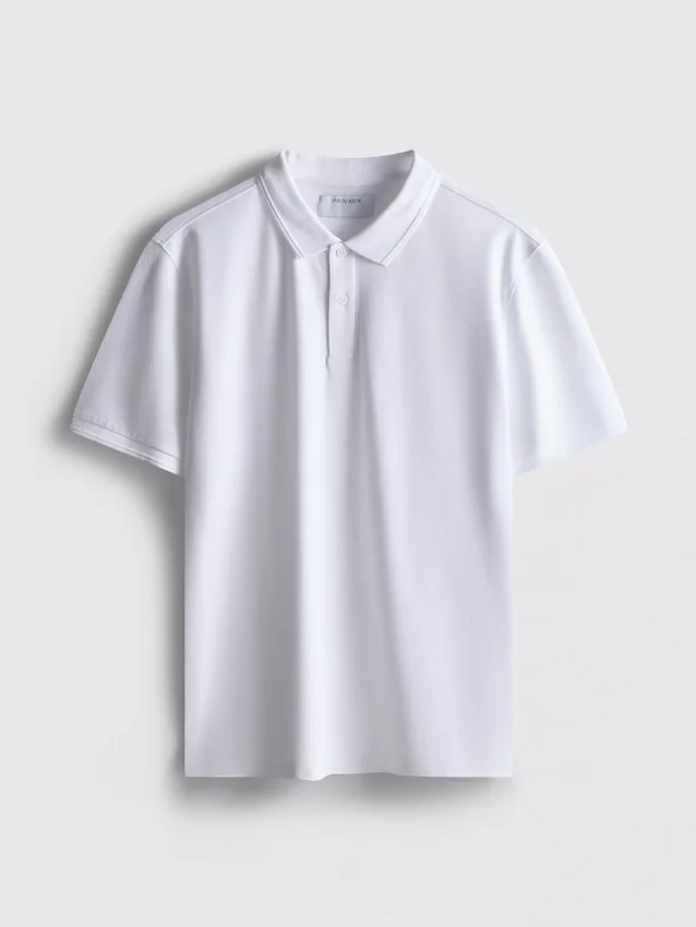 Pique short sleeve polo shirt