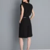 Pleated bermuda shorts