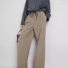 Pleated wide leg pants