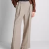 Pleated wide leg pants
