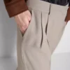 Pleated wide leg pants