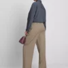 Pleated wide leg pants