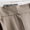 Pleated wide leg pants
