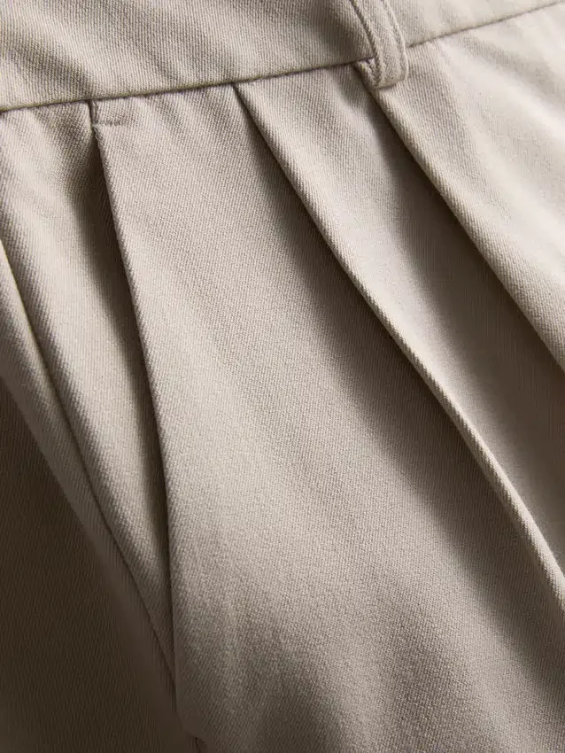 Pleated wide leg pants