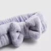 Plush bow headband