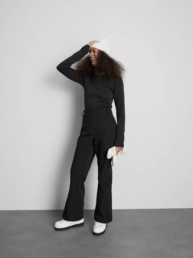 Plush lined long sleeve thermal top