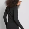Plush lined long sleeve thermal top