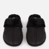 Plush mule slippers