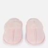 Plush mule slippers