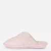 Plush mule slippers