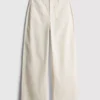 Pocket front wide leg jeans
