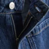 Pocket front wide leg jeans