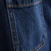 Pocket front wide leg jeans
