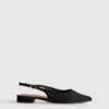 Pointed slingback mules