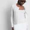 Pointelle cardigan and cami set