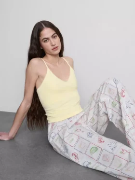 Pointelle pajama cami
