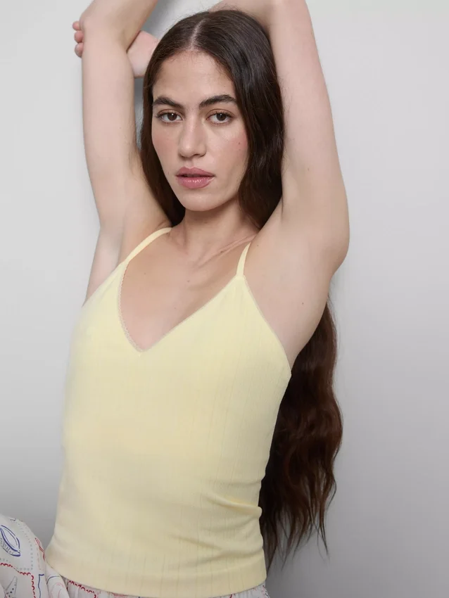 Pointelle pajama cami
