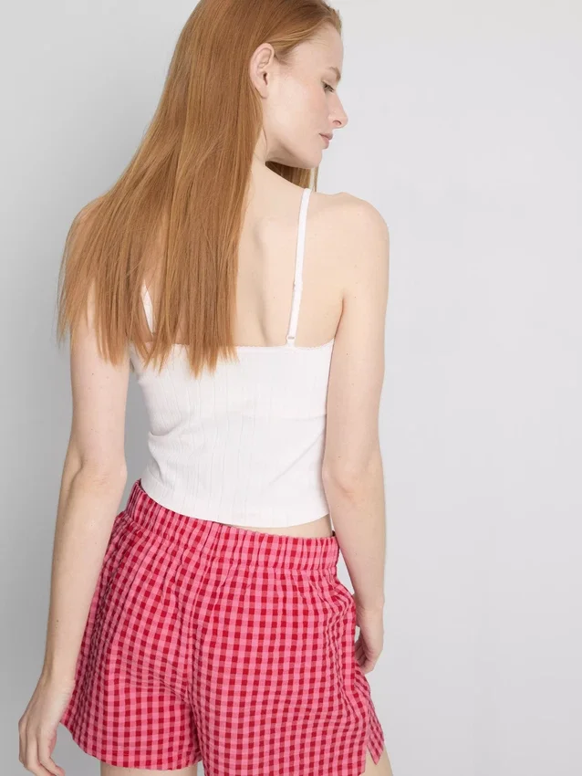 Pointelle pajama cami