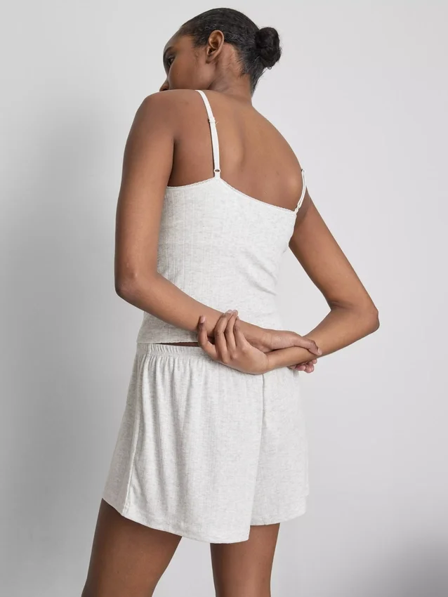 Pointelle pajama cami