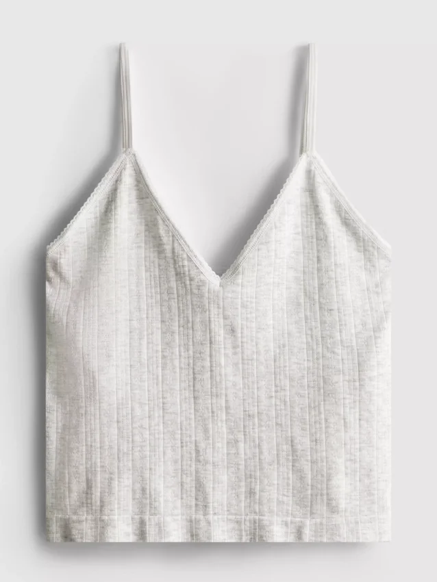 Pointelle pajama cami