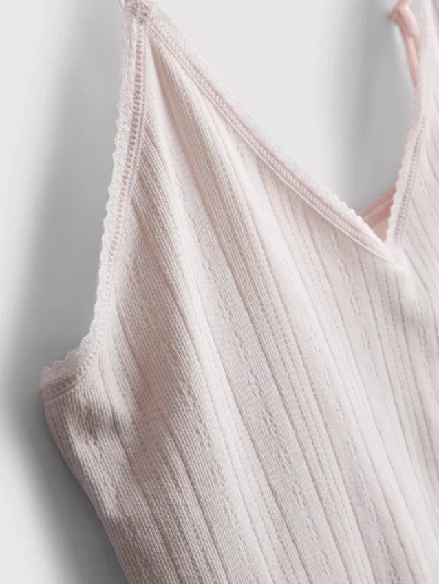 Pointelle pajama cami