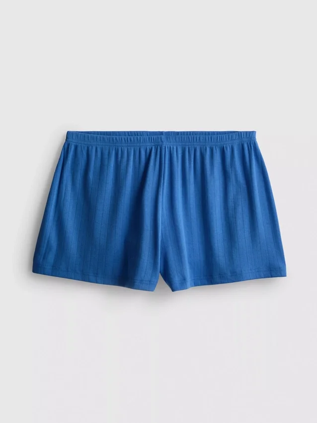 Pointelle pajama shorts