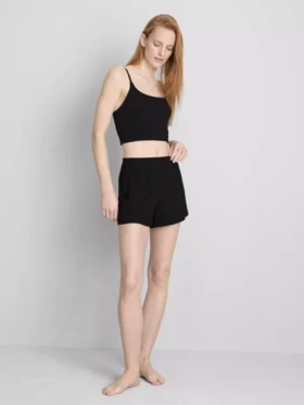 Pointelle pajama shorts
