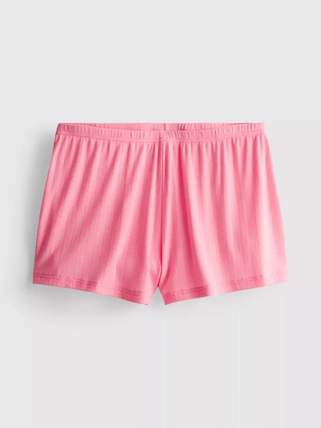 Pointelle pajama shorts