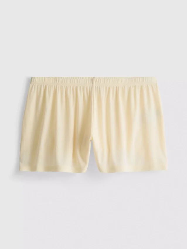 Pointelle pajama shorts