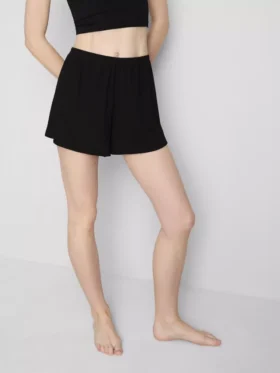 Pointelle pajama shorts