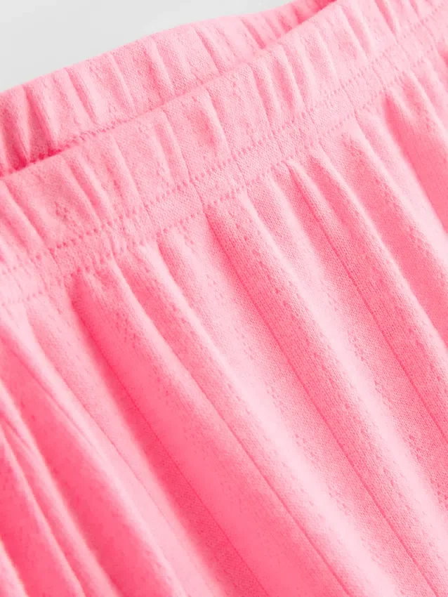 Pointelle pajama shorts