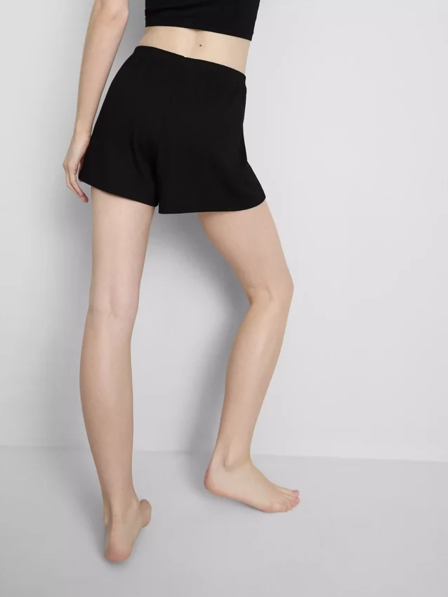 Pointelle pajama shorts