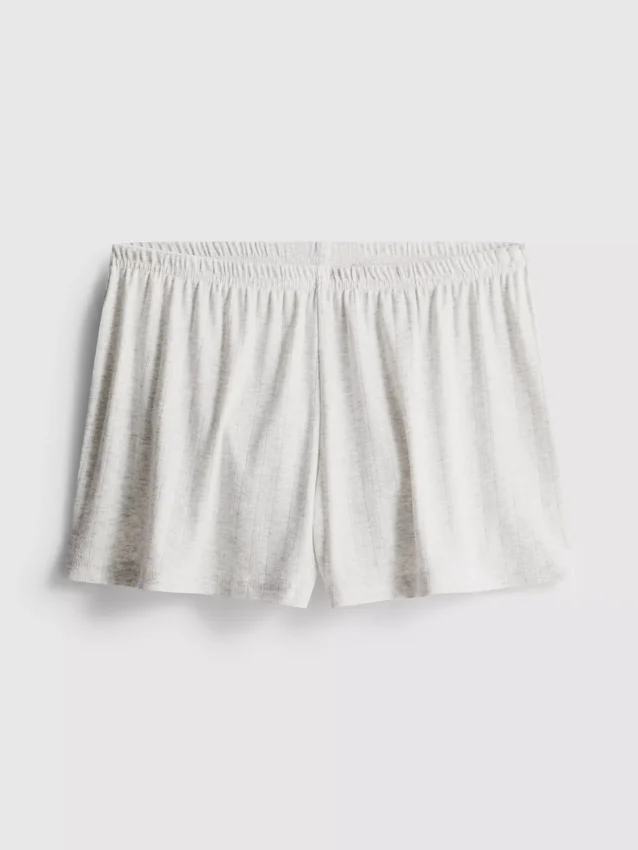 Pointelle pajama shorts