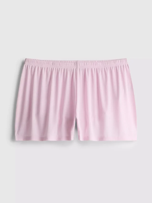 Pointelle pajama shorts