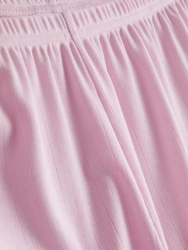 Pointelle pajama shorts