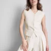 Polished sweatshirt vest