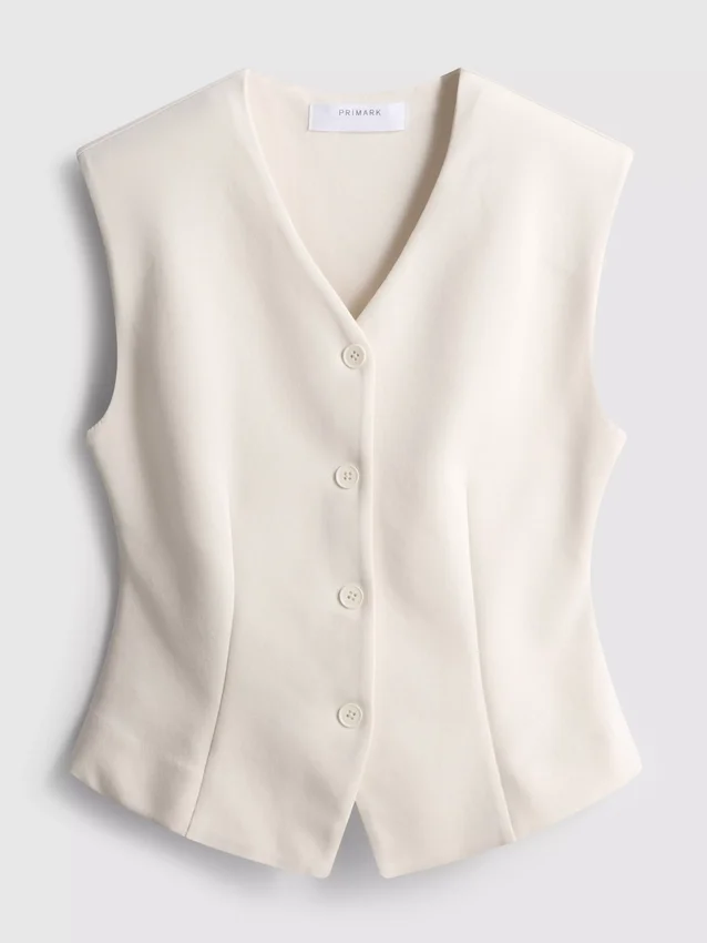 Polished sweatshirt vest