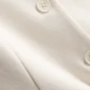 Polished sweatshirt vest