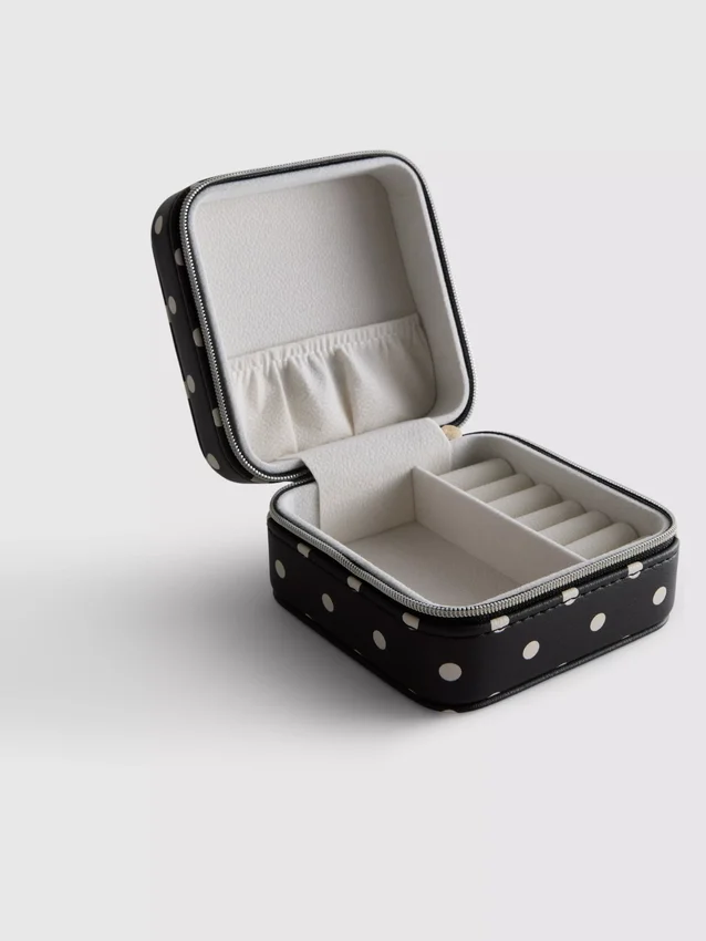 Polka dot jewelry box