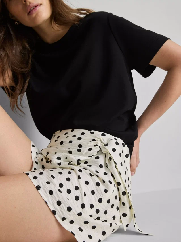 Polka dot skort