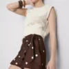 Polka dot skort