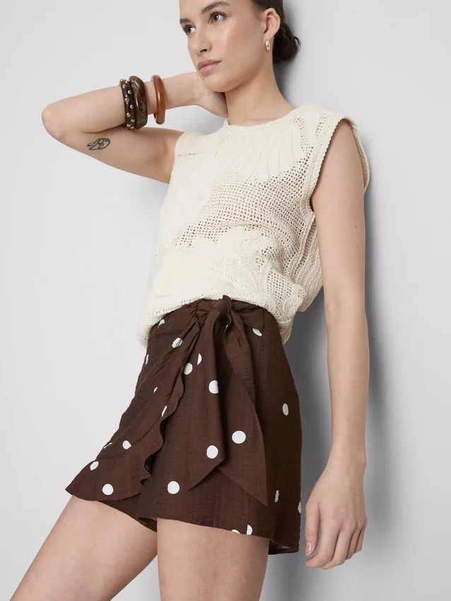 Polka dot skort
