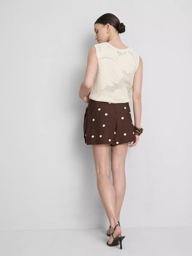 Polka dot skort