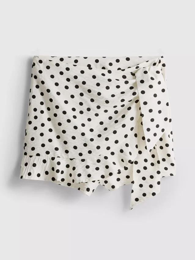 Polka dot skort