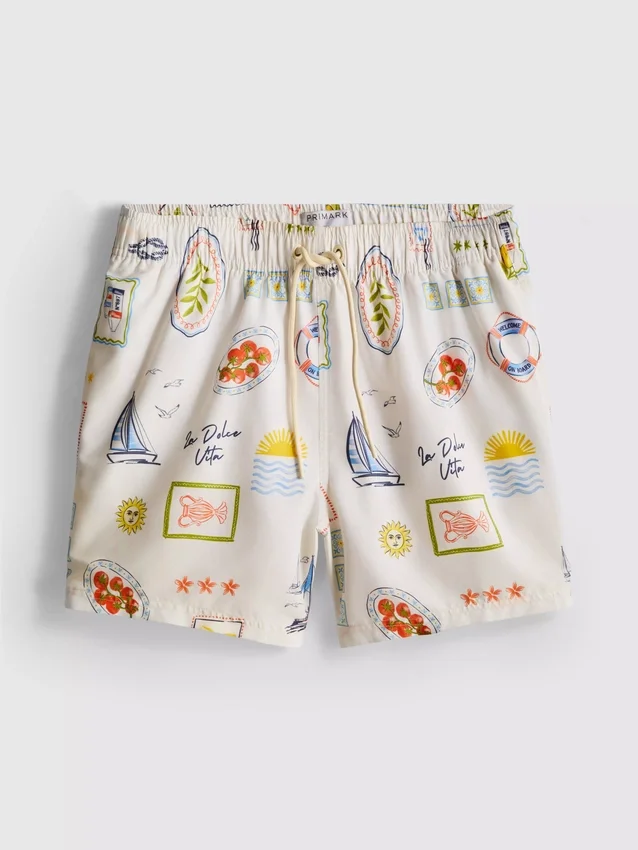 Postcard swim shorts