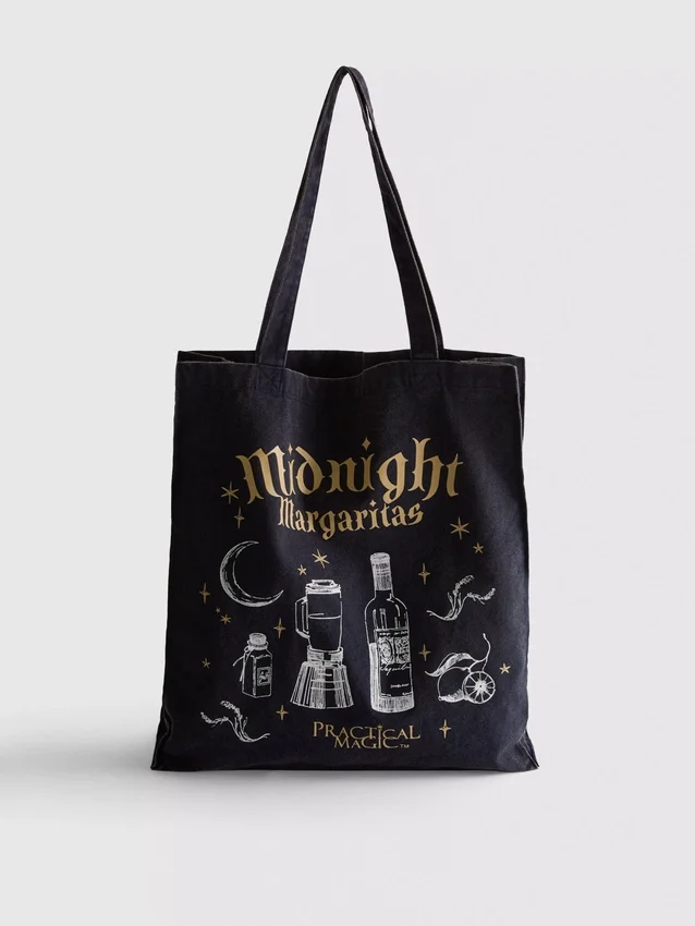 Practical magic graphic tote bag