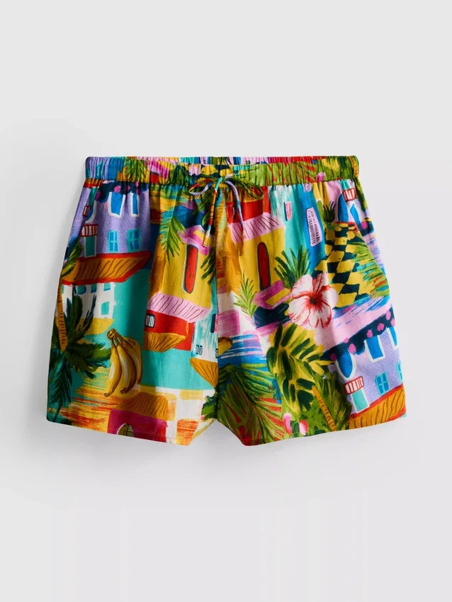 Printed beach shorts